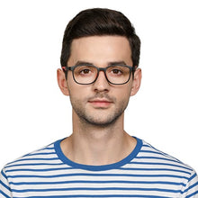 Load image into Gallery viewer, Black Rectangle Full Rim Unisex Eyeglasses by Lenskart Air Online-130218