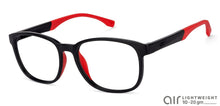 Load image into Gallery viewer, Black Rectangle Full Rim Unisex Eyeglasses by Lenskart Air Online-130218