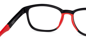 Black Rectangle Full Rim Unisex Eyeglasses by Lenskart Air Online-130218
