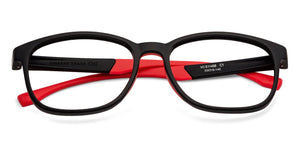 Black Rectangle Full Rim Unisex Eyeglasses by Lenskart Air Online-130218
