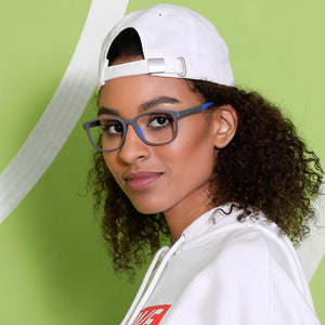 Grey Rectangle Full Rim Unisex Eyeglasses by Lenskart Air Online-130219