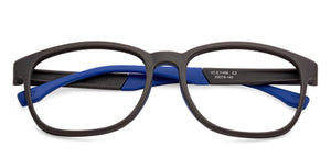 Grey Rectangle Full Rim Unisex Eyeglasses by Lenskart Air Online-130219