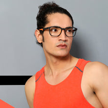 Load image into Gallery viewer, Black Rectangle Full Rim Unisex Eyeglasses by Lenskart Air Online-130220