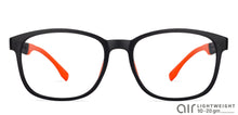 Load image into Gallery viewer, Black Rectangle Full Rim Unisex Eyeglasses by Lenskart Air Online-130220