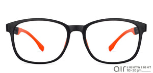 Black Rectangle Full Rim Unisex Eyeglasses by Lenskart Air Online-130220