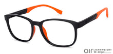 Load image into Gallery viewer, Black Rectangle Full Rim Unisex Eyeglasses by Lenskart Air Online-130220