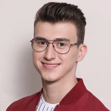 Load image into Gallery viewer, Gunmetal Aviator Full Rim Unisex Eyeglasses by Vincent Chase Online-130347
