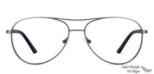 Load image into Gallery viewer, Gunmetal Aviator Full Rim Unisex Eyeglasses by Vincent Chase Online-136226