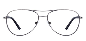 Gunmetal Aviator Full Rim Unisex Eyeglasses by Vincent Chase Online-130347