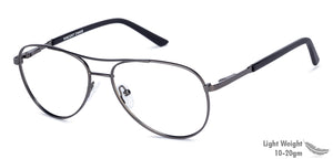 Gunmetal Aviator Full Rim Unisex Eyeglasses by Vincent Chase Online-136226