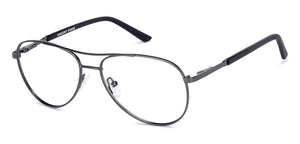 Gunmetal Aviator Full Rim Unisex Eyeglasses by Vincent Chase Online-130347