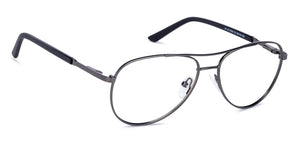 Gunmetal Aviator Full Rim Unisex Eyeglasses by Vincent Chase Online-136226