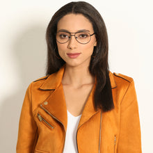 Load image into Gallery viewer, Black Aviator Full Rim Medium Unisex Eyeglasses by Vincent Chase-137422