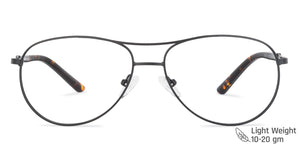 Black Aviator Full Rim Medium Unisex Eyeglasses by Vincent Chase-137422