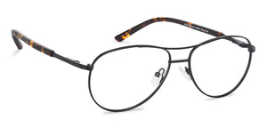 Black Aviator Full Rim Medium Unisex Eyeglasses by Vincent Chase-137422