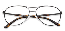 Load image into Gallery viewer, Black Aviator Full Rim Medium Unisex Eyeglasses by Vincent Chase-137422