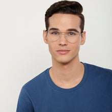 Load image into Gallery viewer, Gold Aviator Full Rim Unisex Eyeglasses by Vincent Chase-149099