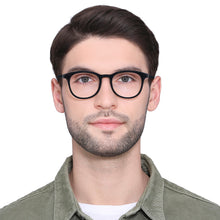 Load image into Gallery viewer, Black Wayfarer Full Rim Wide Unisex Eyeglasses by Vincent Chase Online-130410