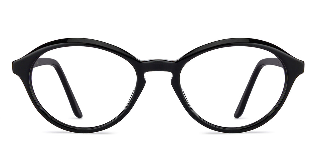 Black Round Full Rim Women Eyeglasses by Vincent Chase Online-130420