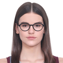 Load image into Gallery viewer, Black Round Full Rim Women Eyeglasses by Vincent Chase Online-130420
