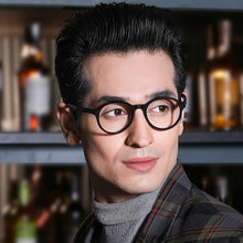 Load image into Gallery viewer, Black Round Full Rim Unisex Eyeglasses by Vincent Chase Online-130393