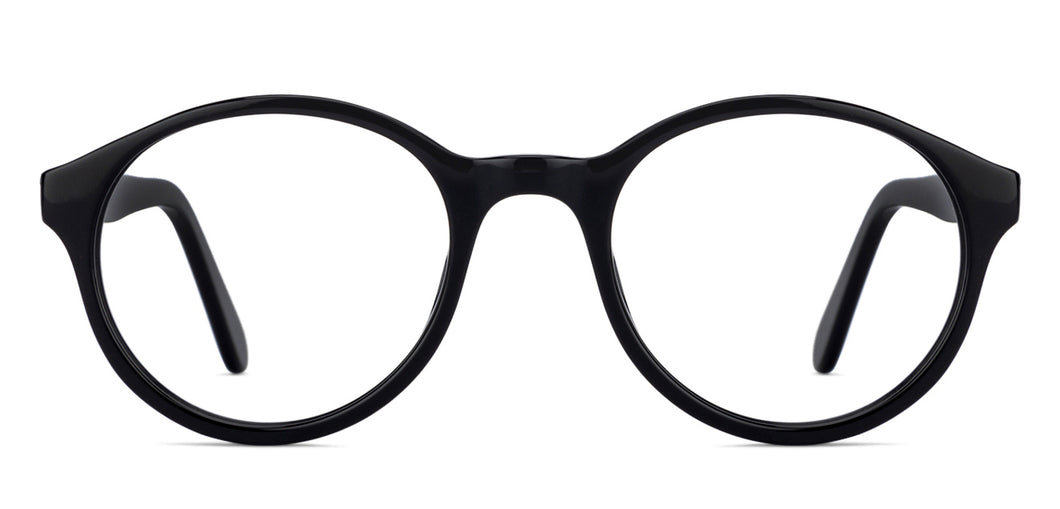 Black Round Full Rim Unisex Eyeglasses by Vincent Chase Online-130393