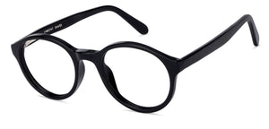 Black Round Full Rim Unisex Eyeglasses by Vincent Chase Online-130393