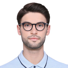 Load image into Gallery viewer, Blue Round Full Rim Unisex Eyeglasses by Vincent Chase VC-130399