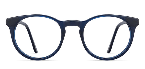 Blue Round Full Rim Unisex Eyeglasses by Vincent Chase VC-130399