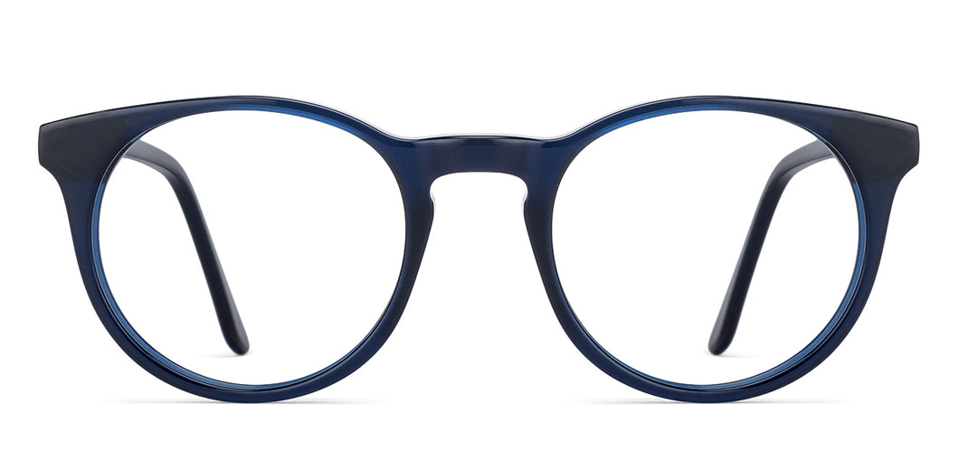 Blue Round Full Rim Unisex Eyeglasses by Vincent Chase VC-130399