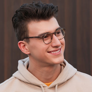 Tortoise Round Full Rim Unisex Eyeglasses by Vincent Chase Essentials-130400
