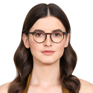 Tortoise Round Full Rim Unisex Eyeglasses by Vincent Chase Essentials-130400