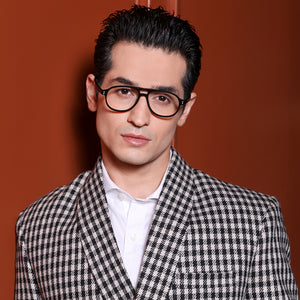 Black Aviator Full Rim Unisex Eyeglasses by Vincent Chase Essentials-130402