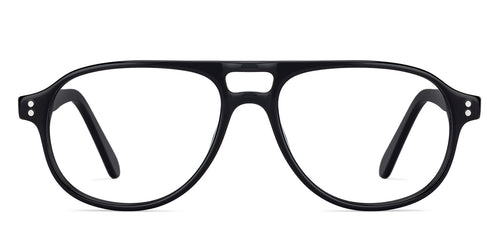 Black Aviator Full Rim Unisex Eyeglasses by Vincent Chase Essentials-130402