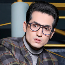 Load image into Gallery viewer, Blue Aviator Full Rim Unisex Eyeglasses by Vincent Chase Online-130403