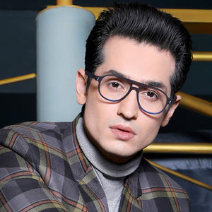 Blue Aviator Full Rim Unisex Eyeglasses by Vincent Chase Online-130403