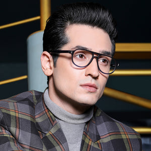 Blue Aviator Full Rim Unisex Eyeglasses by Vincent Chase Online-130403