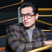 Load image into Gallery viewer, Blue Aviator Full Rim Unisex Eyeglasses by Vincent Chase Online-130403