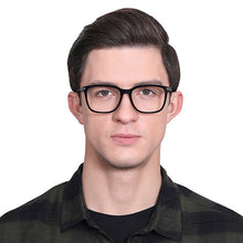 Load image into Gallery viewer, Black Rectangle Full Rim Unisex Eyeglasses by Vincent Chase VC-130688