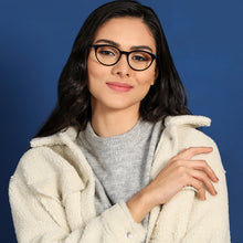Load image into Gallery viewer, Black Cat Eye Full Rim Women Eyeglasses by Vincent Chase Computer Glasses-133059