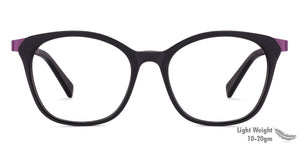 Black Wayfarer Full Rim Unisex Eyeglasses by Vincent Chase Online-130695