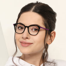 Load image into Gallery viewer, Black Wayfarer Full Rim Unisex Eyeglasses by Vincent Chase Online-130695