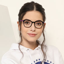 Load image into Gallery viewer, Black Wayfarer Full Rim Unisex Eyeglasses by Vincent Chase Online-130695