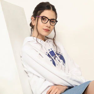 Black Wayfarer Full Rim Unisex Eyeglasses by Vincent Chase Online-130695