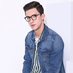 Black Wayfarer Full Rim Unisex Eyeglasses by Vincent Chase Online-130695