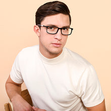 Load image into Gallery viewer, Black Rectangle Full Rim Unisex Eyeglasses by Vincent Chase Online-130701