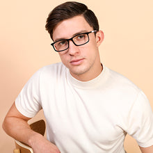 Load image into Gallery viewer, Black Rectangle Full Rim Unisex Eyeglasses by Vincent Chase Online-130701