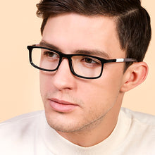 Load image into Gallery viewer, Black Rectangle Full Rim Unisex Eyeglasses by Vincent Chase Online-130701