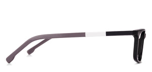 Black Rectangle Full Rim Unisex Eyeglasses by Vincent Chase Online-130701