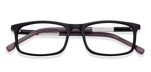 Black Rectangle Full Rim Unisex Eyeglasses by Vincent Chase Online-130701
